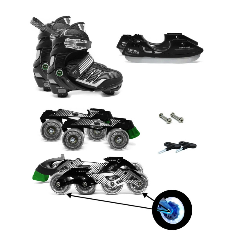 Patines 3en1 Iron Roller Patines 3en1 Iron Roller