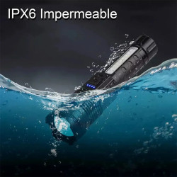 Linterna LED USB 2600mAh + Estrobo