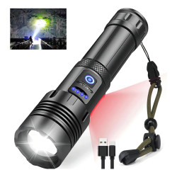 Linterna LED USB 5000mAh + COB + Powerbank + AAA
